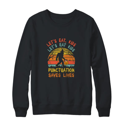 Bigfoot Halloween Trick Or Treat Lets Eat Kids T-Shirt & Sweatshirt | Teecentury.com