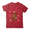 Bigfoot Heart Valentines Day Boys Men Love Sasquatch Believe Shirt & Hoodie | teecentury