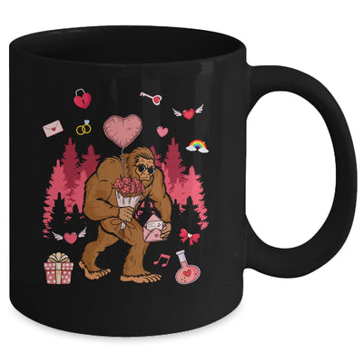 Bigfoot Heart Valentines Day Boys Men Love Sasquatch Believe Mug | teecentury