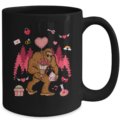 Bigfoot Heart Valentines Day Boys Men Love Sasquatch Believe Mug | teecentury