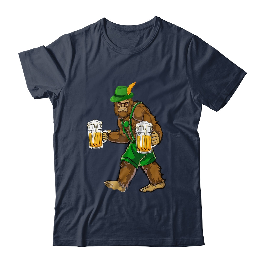 Bigfoot Lederhosen Funny Oktoberfest Men Prost Beer Mug Shirt & Hoodie | teecentury