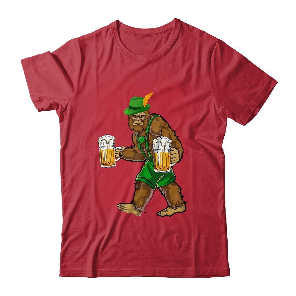 Bigfoot Lederhosen Funny Oktoberfest Men Prost Beer Mug Shirt & Hoodie | teecentury