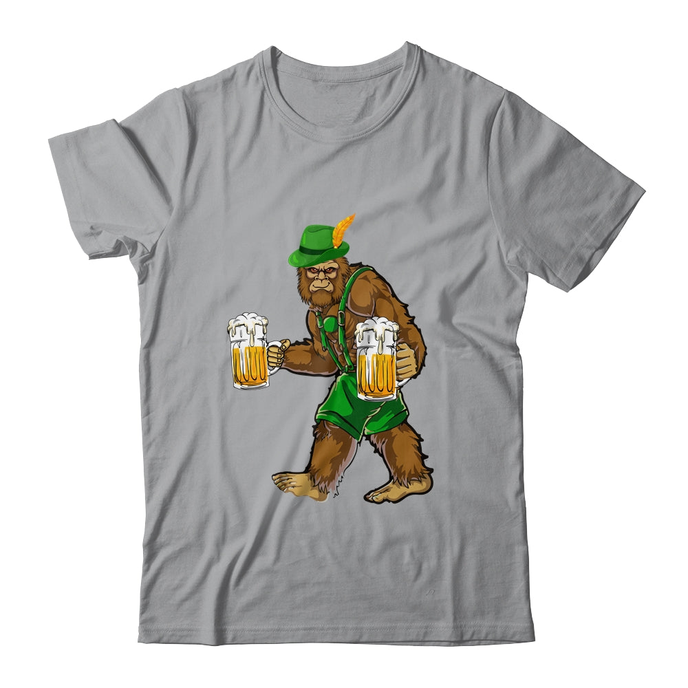 Bigfoot Lederhosen Funny Oktoberfest Men Prost Beer Mug Shirt & Hoodie | teecentury