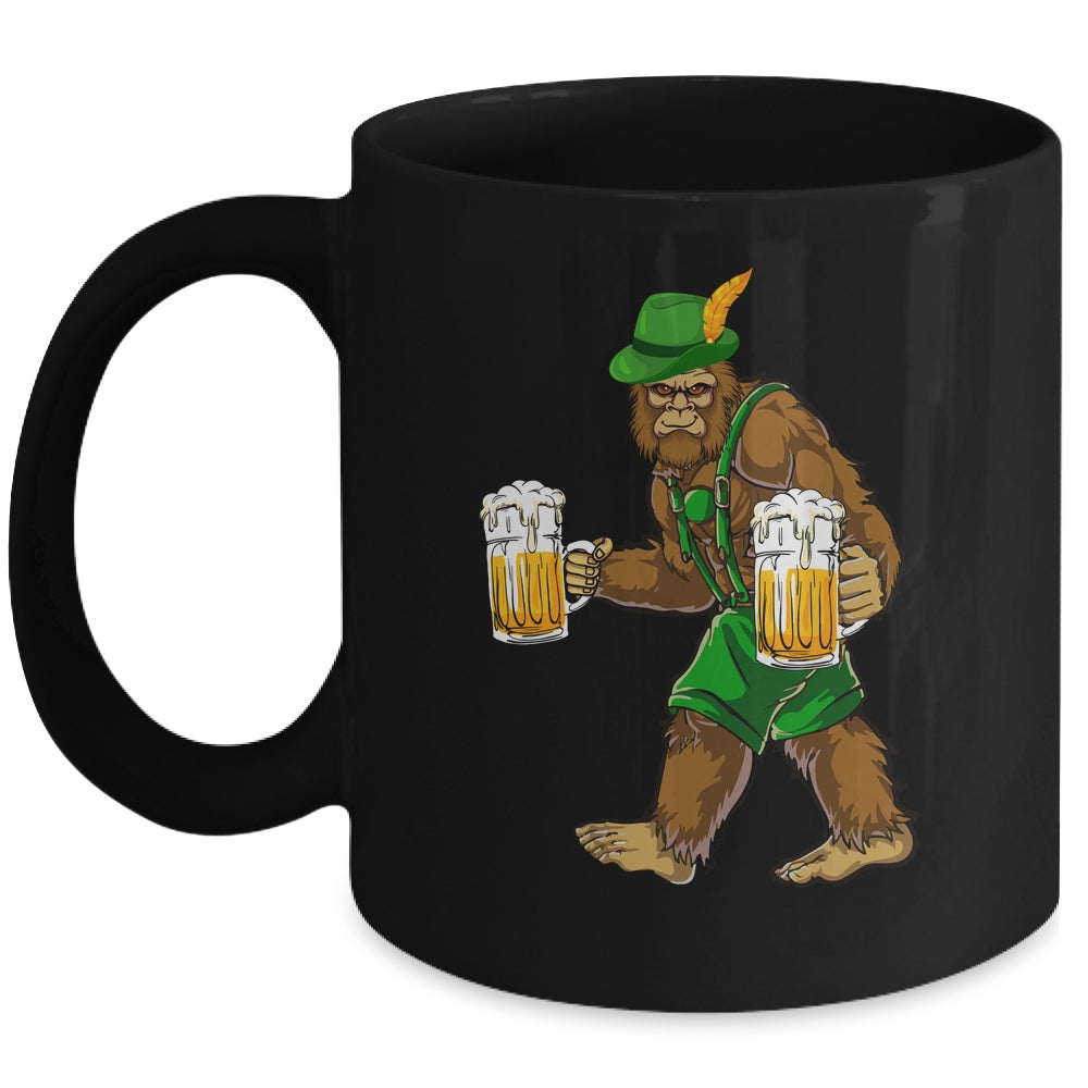 Bigfoot Lederhosen Funny Oktoberfest Men Prost Beer Mug Mug | teecentury