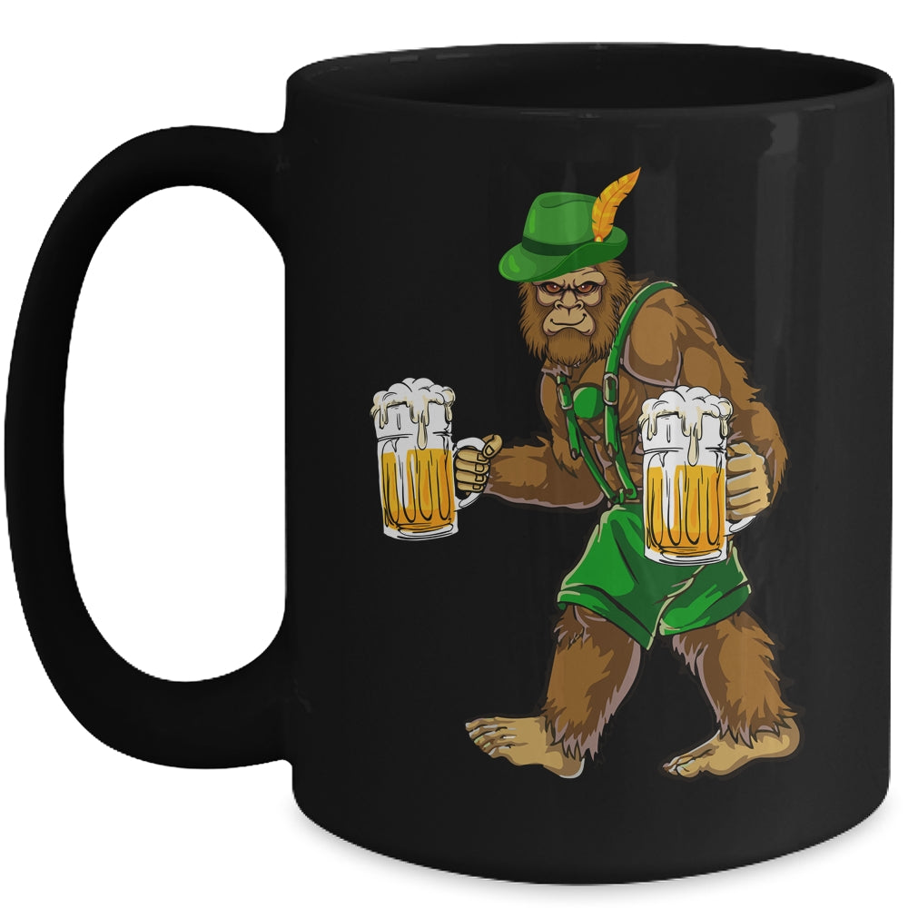 Bigfoot Lederhosen Funny Oktoberfest Men Prost Beer Mug Mug | teecentury