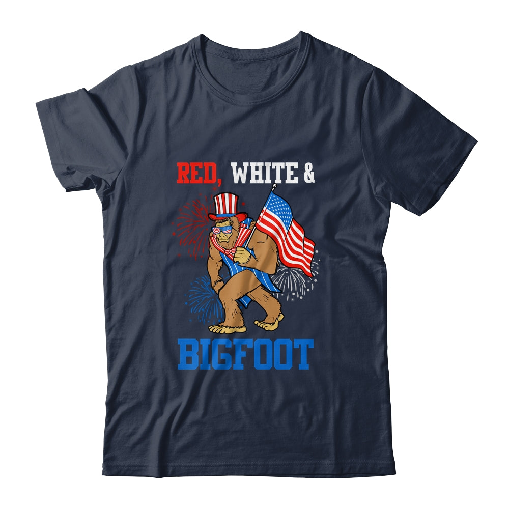 Bigfoot Patriotic 4th Of July Fireworks America Sasquatch T-Shirt & Hoodie | Teecentury.com