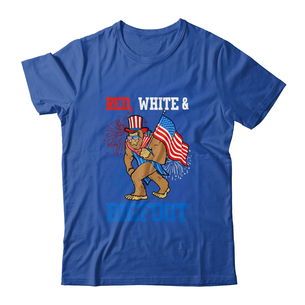 Bigfoot Patriotic 4th Of July Fireworks America Sasquatch T-Shirt & Hoodie | Teecentury.com