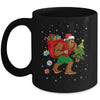 Bigfoot Santa Carrying Christmas Bag Xmas Hat Mug | teecentury