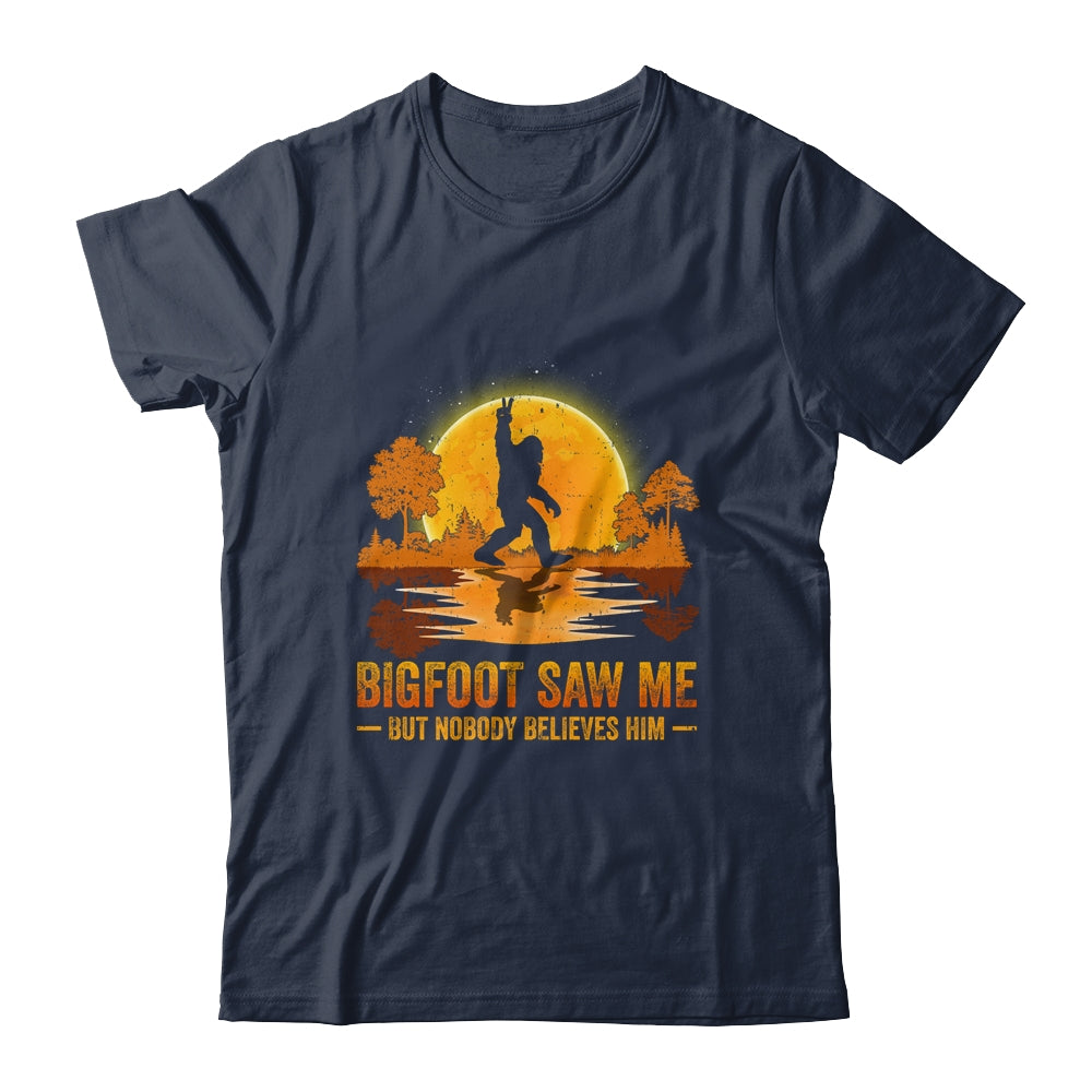 Bigfoot Saw Me But Nobody Believes Him Bigfoot Night Stroll T-Shirt & Tank Top | Teecentury.com