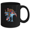 Bigfoot riding Dinosaur USA Flag 4th Of July America Mug Coffee Mug | Teecentury.com