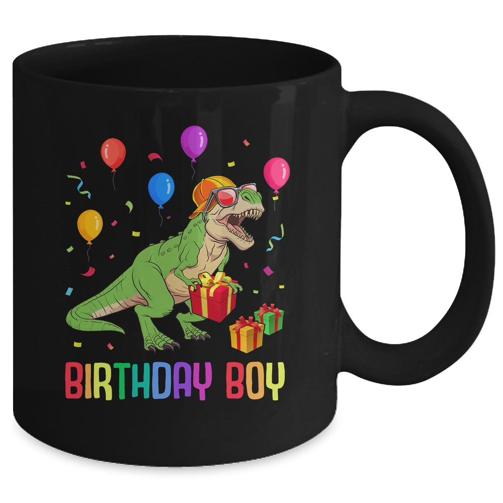 Birthday Boy Dino T Rex Dinosaur Boys Matching Family Mug | teecentury