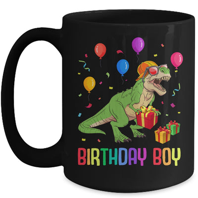 Birthday Boy Dino T Rex Dinosaur Boys Matching Family Mug | teecentury