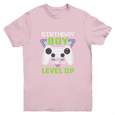 Birthday Boy Time To Level Up Video Game Birthday Gift Boys Youth Youth Shirt | Teecentury.com