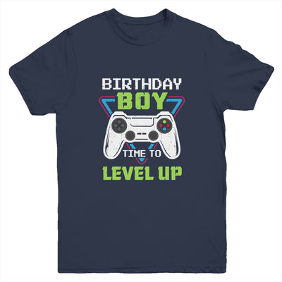 Birthday Boy Time To Level Up Video Game Birthday Gift Boys Youth Youth Shirt | Teecentury.com