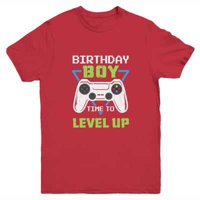 Birthday Boy Time To Level Up Video Game Birthday Gift Boys Youth Youth Shirt | Teecentury.com