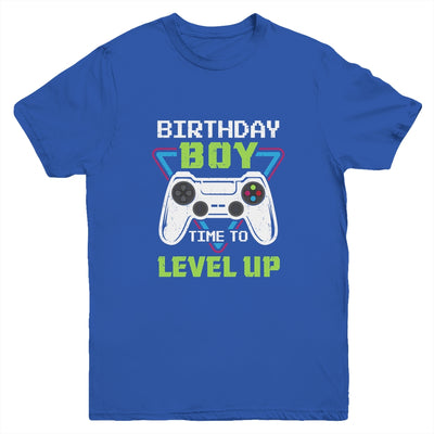 Birthday Boy Time To Level Up Video Game Birthday Gift Boys Youth Youth Shirt | Teecentury.com