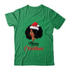 Black African American Santa Xmas Christmas Melanin Women T-Shirt & Sweatshirt | Teecentury.com