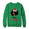 Black African American Santa Xmas Christmas Melanin Women T-Shirt & Sweatshirt | Teecentury.com