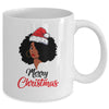 Black African American Santa Xmas Christmas Melanin Women Mug Coffee Mug | Teecentury.com