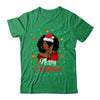 Black African Girl American Melanin Christmas Santa Hat Shirt & Sweatshirt | teecentury