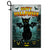 Black Cat Bat Wing Halloween Flag Pumpkin Seasonal Spooky Happy Halloween Flag | Teecentury.com