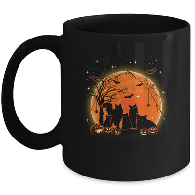 Black Cats Moon Pumpkin Funny Halloween Horror Gifts Mug Coffee Mug | Teecentury.com