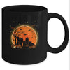Black Cats Moon Pumpkin Funny Halloween Horror Gifts Mug Coffee Mug | Teecentury.com