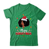Black Girl Merry Christmas African American Woman Xmas Shirt & Sweatshirt | teecentury