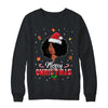 Black Girl Merry Christmas African American Woman Xmas Shirt & Sweatshirt | teecentury