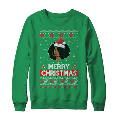 Black Girl Ugly Merry Christmas African American Woman Shirt & Sweatshirt | teecentury