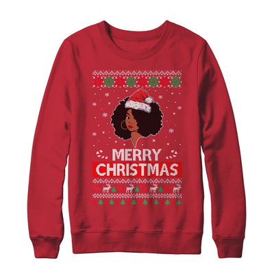 Black Girl Ugly Merry Christmas African American Woman Shirt & Sweatshirt | teecentury