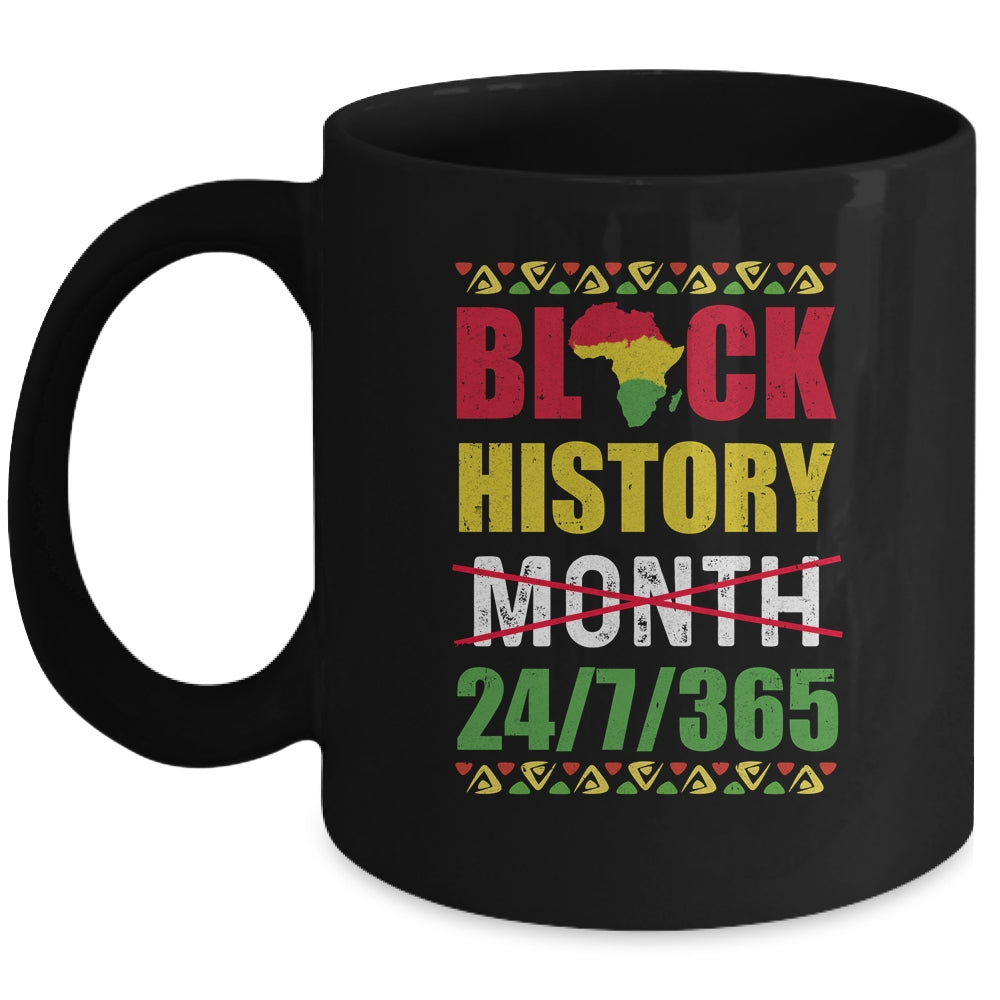 Black History Month 24 7 365 Pride African American Mug Coffee Mug | Teecentury.com