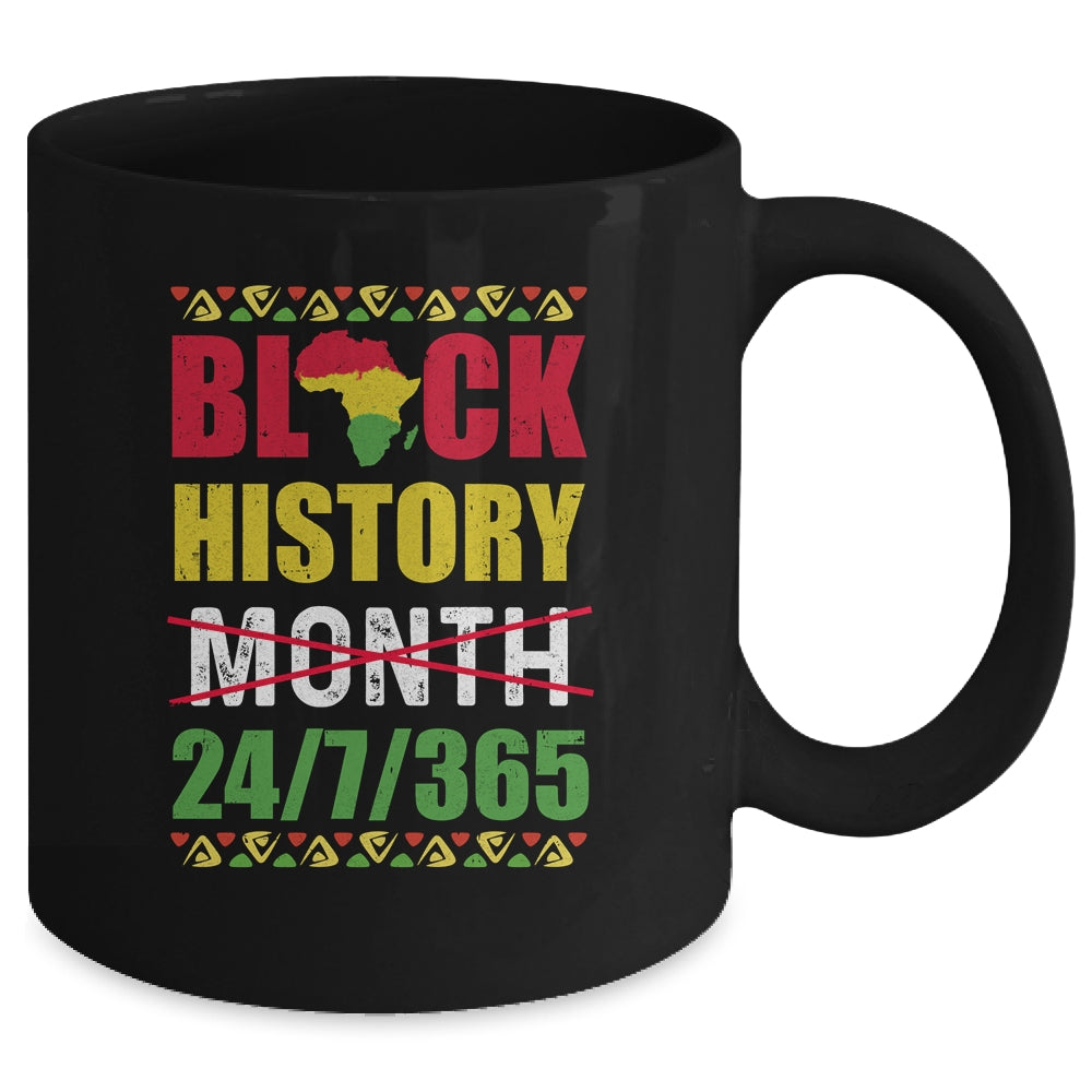 Black History Month 24 7 365 Pride African American Mug Coffee Mug | Teecentury.com