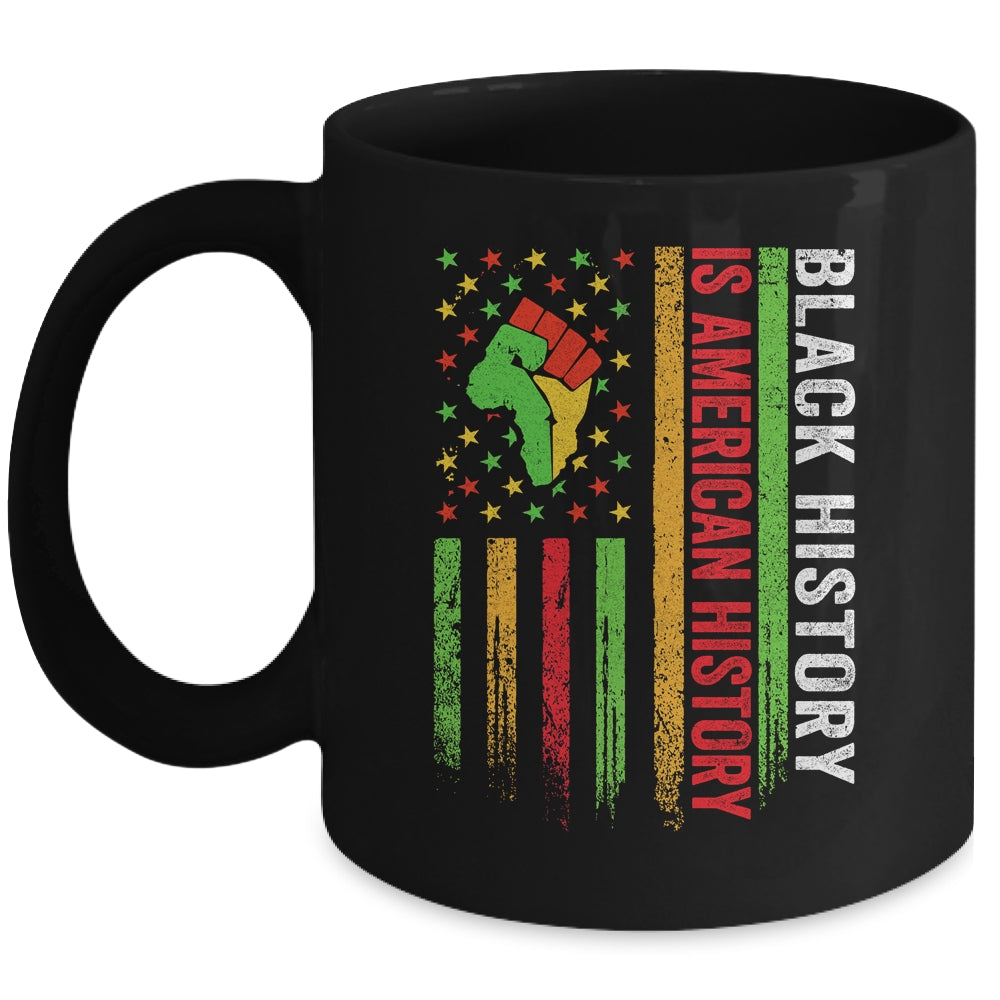 Black History Month Flag African American Men Women Mug | teecentury