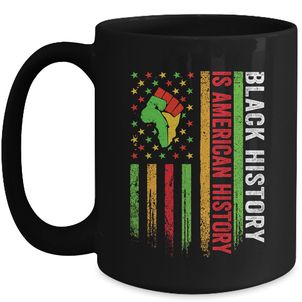 Black History Month Flag African American Men Women Mug | teecentury