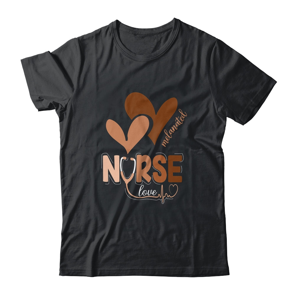 Black Nurse Melanated Woman Black History Month Nursing Crew Shirt & Hoodie | teecentury