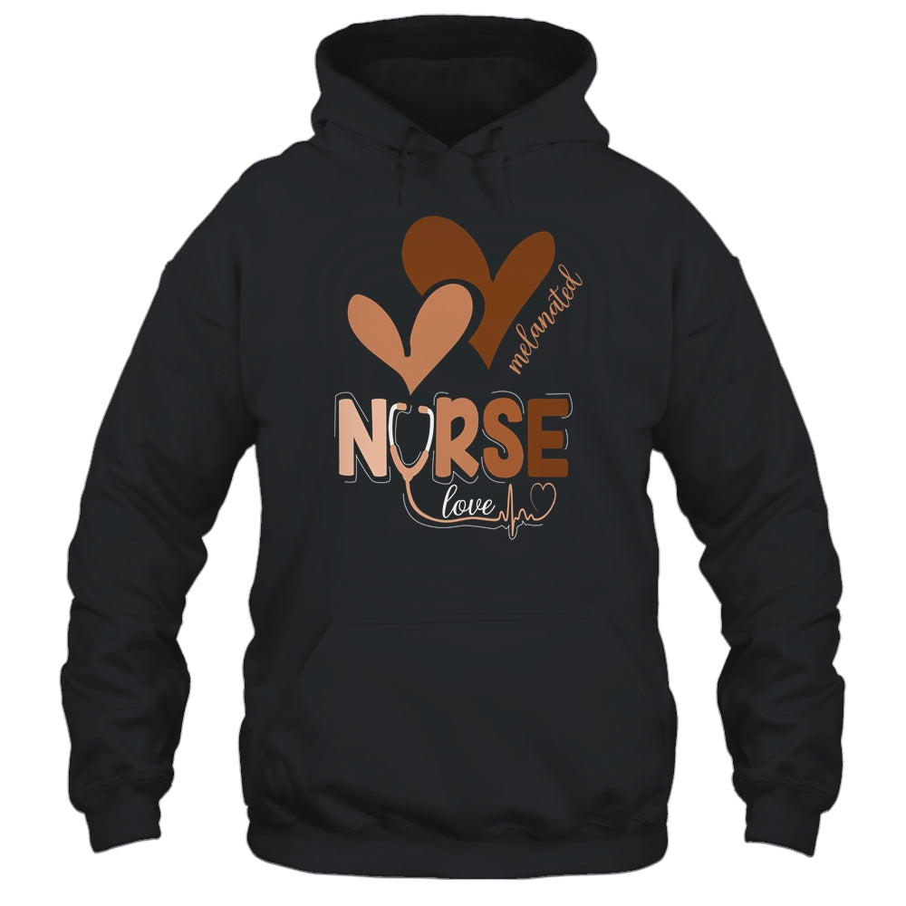 Black Nurse Melanated Woman Black History Month Nursing Crew Shirt & Hoodie | teecentury