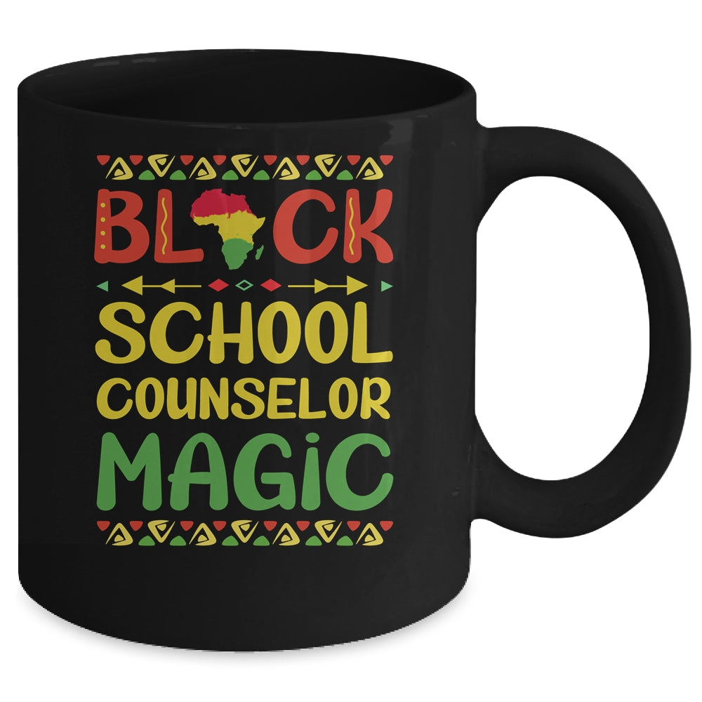 Black School Counselor Magic Black History Month Teacher Mug Coffee Mug | Teecentury.com