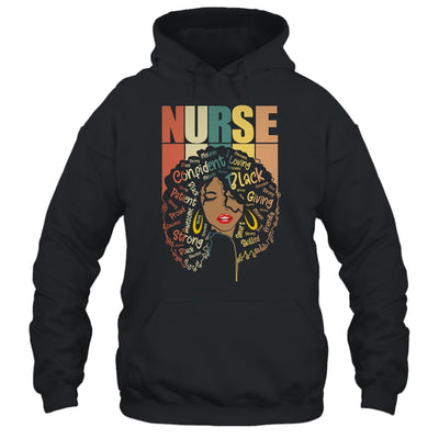 Black Woman Nurse Afro Retro Black History Month T-Shirt & Tank Top | Teecentury.com
