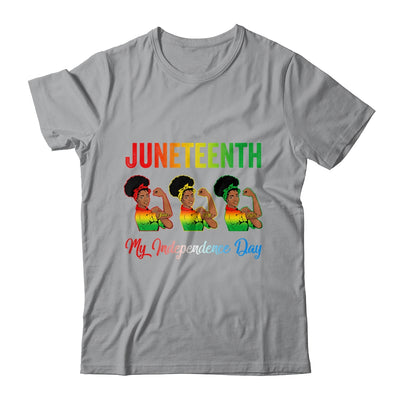 Black Women Free Juneteenth Is My Independence Day Shirt & Tank Top | teecentury