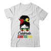 Black Women Messy Bun Hair Juneteenth Independence Day T-Shirt & Tank Top | Teecentury.com