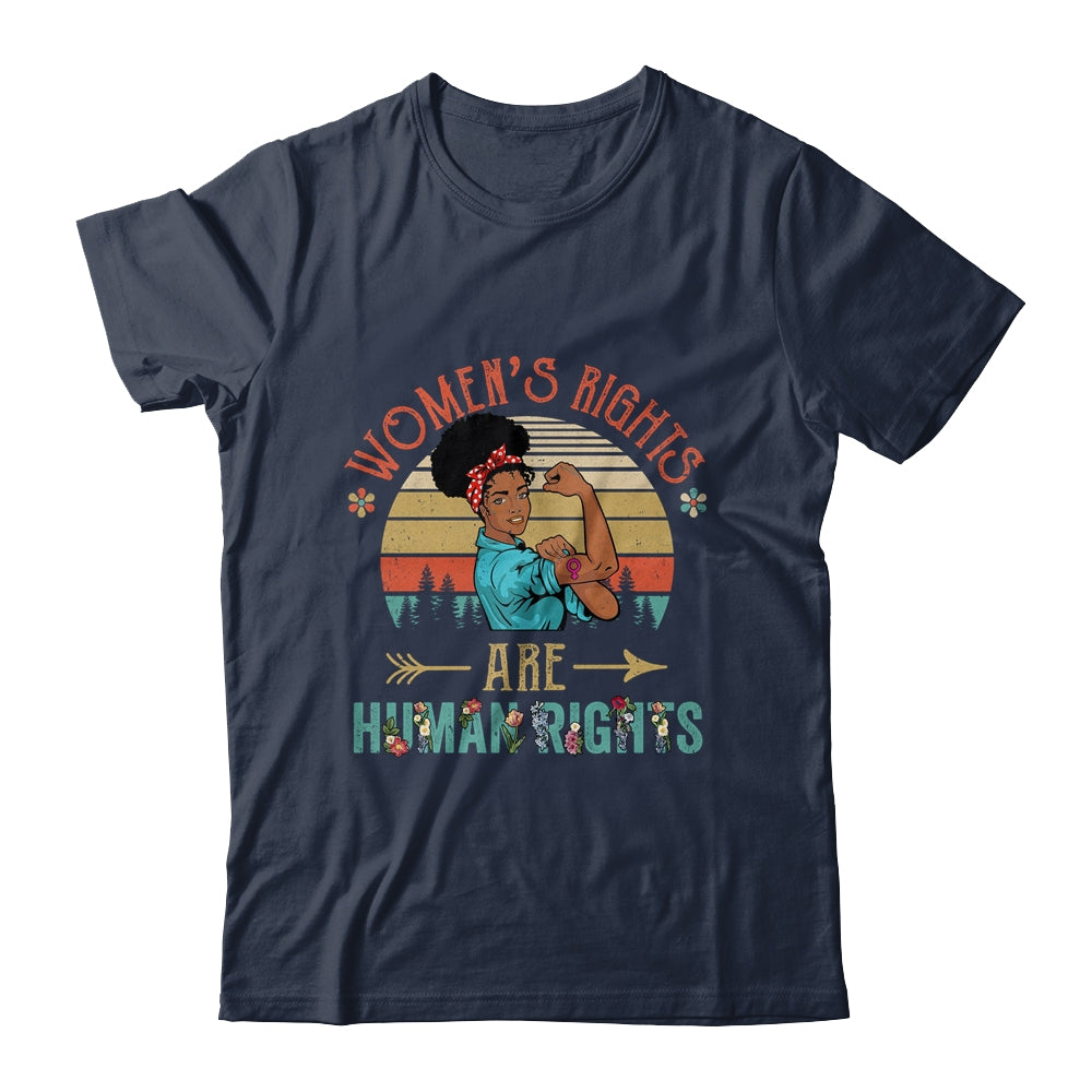 Black Women's Rights Are Human Rights Feminism Feminist Shirt & Tank Top | teecentury