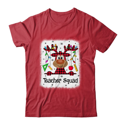 Bleached Teacher Squad Reindeer Funny Teacher Christmas Xmas T-Shirt & Sweatshirt | Teecentury.com