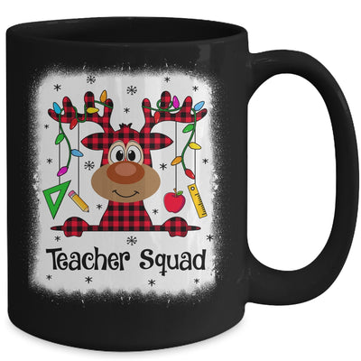 Bleached Teacher Squad Reindeer Funny Teacher Christmas Xmas Mug Coffee Mug | Teecentury.com