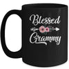 Blessed Grammy Heart Decoration Grammy For Mothers Day Mug | teecentury