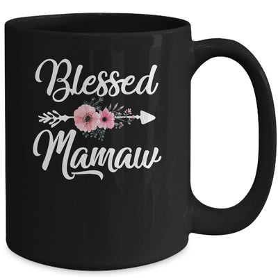 Blessed Mamaw Heart Decoration Mamaw For Mothers Day Mug | teecentury