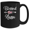 Blessed Nana Heart Decoration Nana For Mothers Day Mug | teecentury