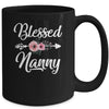 Blessed Nanny Heart Decoration Nanny For Mothers Day Mug | teecentury