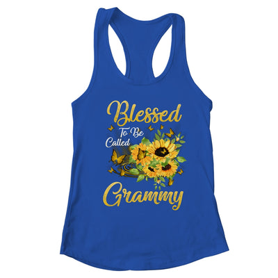 Blessed To Be Called Grammy Sunflower Mothers Day T-Shirt & Tank Top | Teecentury.com