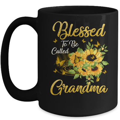 Blessed To Be Called Grandma Sunflower Mothers Day Mug Coffee Mug | Teecentury.com